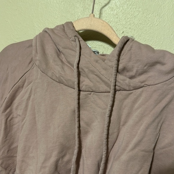 YFB YOUNG FABULOUS and BROKE Soft Fleece Dolman Sleeve‎ Mauve Hoodie - Picture 6 of 8